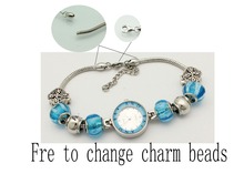 Free shipping Blue watches suitable for Pandora bracelets, women’s fashion jewelry