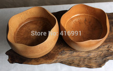 Handmade Bamboo Lotus Bowl Naturally Fine Tea Set Home Decoration Snacks Fruit Plate 2pcs lot Free