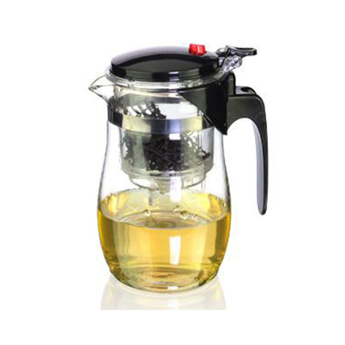 1000ml Simple Tea Kettle Tea pot Heat Resistan Glass Teapot Convenient Office Glass Tea Pot Set