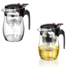1000ml Simple Tea Kettle Tea pot Heat Resistan Glass Teapot Convenient Office Glass Tea Pot Set