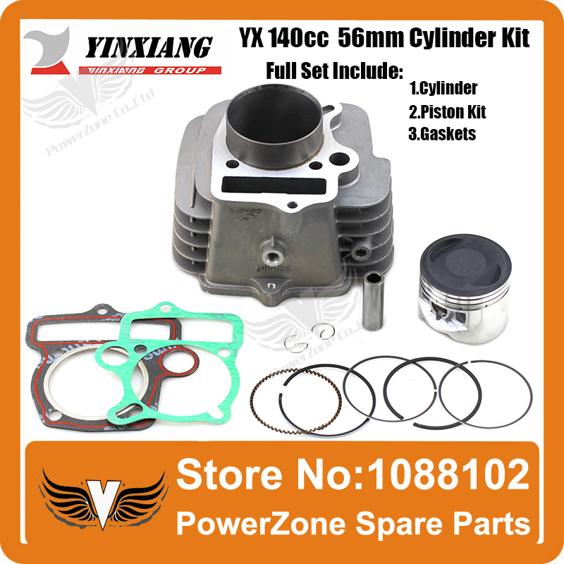 YinXiang YX 140cc 56mm Cylinder Piston Gasket Kit Fit KAYO IRBIS GPX PIT PRO Dirt Bike