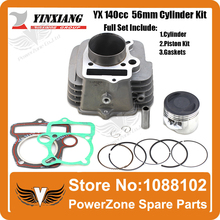 YinXiang YX 140cc 56mm Cylinder + Piston + Gasket  Kit Fit  KAYO IRBIS GPX PIT PRO Dirt Bike Pit Bike Engine  Free Shpping