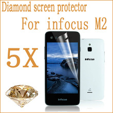 4 2 Mobile Phone Diamond Protective Film For Foxconn Infocus M2 Screen Protector Guard Cover Film