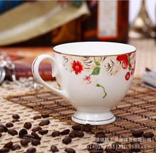 Jingdezhen ceramic tea set Coffee cup set with 15 heads and 6 high grade bone china