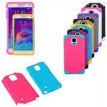 For Samsung Galaxy Note 4 N9100 Accessories Plastic PC+Silicone 2 in 1 Sports Outdoor Hybrid Back Cover Case AntiKnock Phone Bag