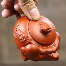 Wealthy Toad Golden Toad Puple Clay Teapot Tea Set Gongfu Teapot Tea 120ml