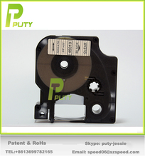 DYMO tape black print on clear 45010 1/2″x23′ (12mm*7m) for Dymo D1 label printer