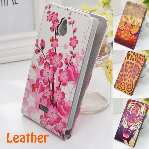 Vertical Flip Mobile Phone Up and Down Leather Case Cover for Nokia X2 Free Shipping