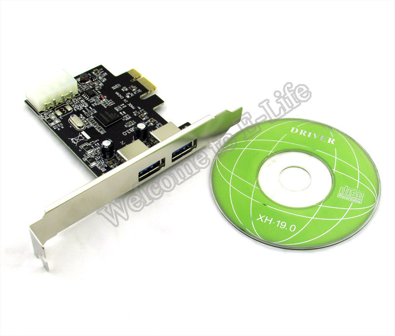 Купить новые 2 порта usb 3.0 pci-e расширения карты pci express card ...