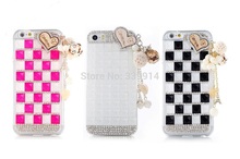 Rhinestone Diamond Cell Phone Cases Mobile Transparent PC cover Mobile phone Accessories for iPhone 6 4