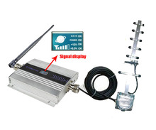 2015 3G UMTS 2100MHZ WCDMA LCD Repeater Set Cell Phone Mobile Signal Booster Indoor and Outdoor