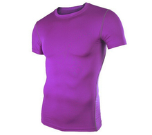 Mens Quick Drying 2015 New Sports Brand Exercise Casual Short sleeve T Shirts Tops Tees Slim