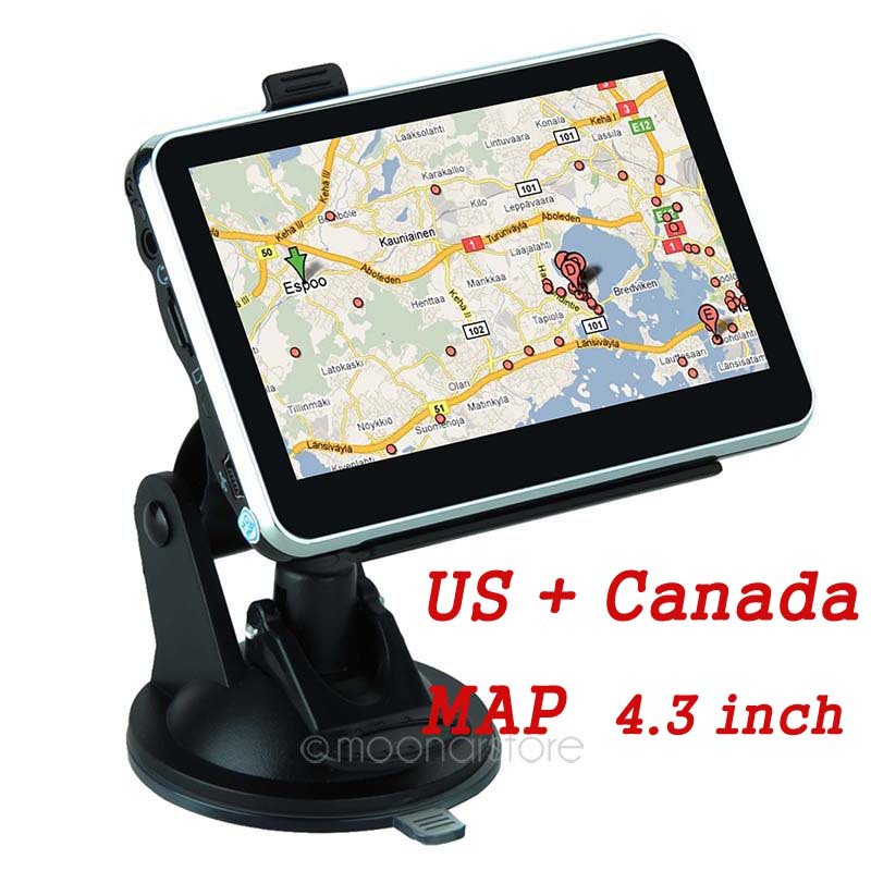 4 3 inch GPS Car Navigation with FM build in 4G load US Canada Map ZDA1108A