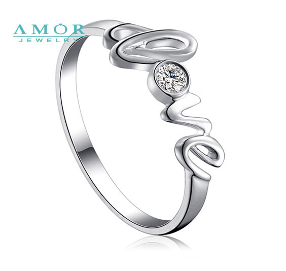 AMOR BRAND THE FLOWER OF LOVE SERIES 100 NATURAL DIAMOND 18K WHITE GOLD RING JEWELRY JBFZSJZ274
