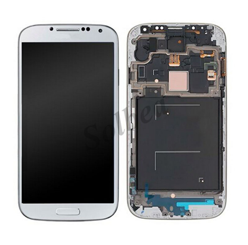 Original LCD Display Touch Screen Digitizer with Frame Replacement Assembly For Samsung Galaxy S4 SIV i9505
