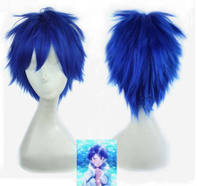 [wamami] New Adult Free Short Men’s Hair Wig Cosplay Wigs Colors Blue