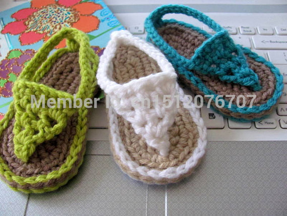 free pattern crochet baby flip flops