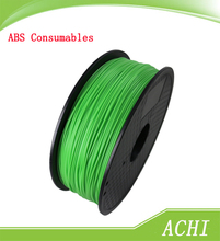 Free shipping new material Green 3D Printer Filament ABS material dia1.75mm 1KG Plastic Rubber Consumables