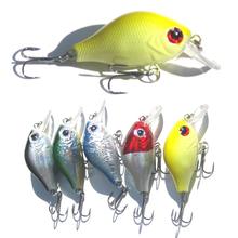 New Fashion 5pcs/lot plastic fishing lures fishing bait minnow bass Floating lure fishing tackle Hooks 5.5CM/7.8g