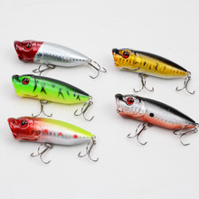 13g 6.5mm Popper Fishing Lure Topwater Hard Bait Plastic Lures Fishing Tackle 5Pcs/Lot Quality Free Shipping