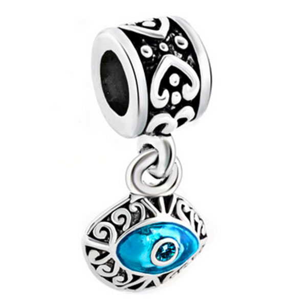 Free shipping new beads Eye pendant charm beads New Year gift suitable for Pandora bracelet