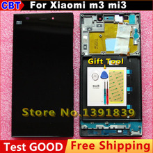 Original xiaomi m3 mi3 LCD Display Digitizer touch Screen WCDMA for XIAO MI 3 M3 LCD