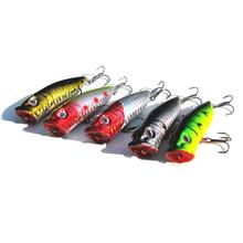 Friendly pesca 5pcs lot plastic fishing lures fishing bait minnow bass Floating lure fishing tackle Hooks