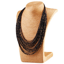 6 Color Bohemia Style 20 Layers Hand woven Bib Statement Collar Beaded Choker Necklace Fashion Jewelry