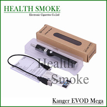 Genuine New arrivals Kanger Evod Mega metal Electronic cigarette 1900mah battery Newest e cig  Starter Kit free shipping