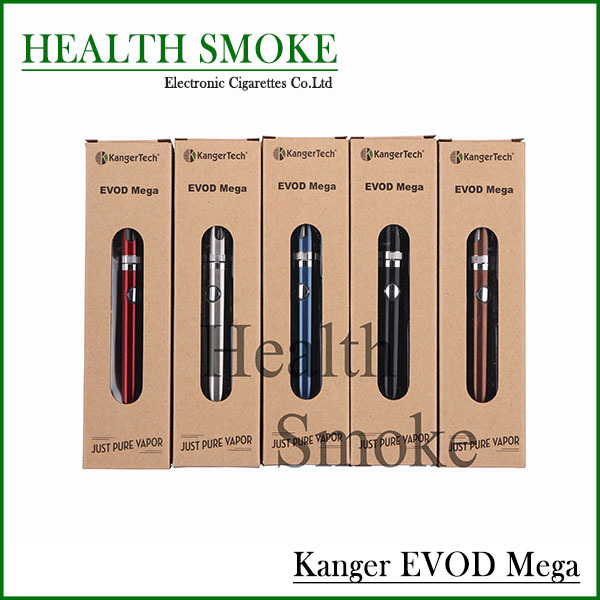 Genuine New arrivals Kanger Evod Mega metal Electronic cigarette 1900mah battery Newest e cig Starter Kit