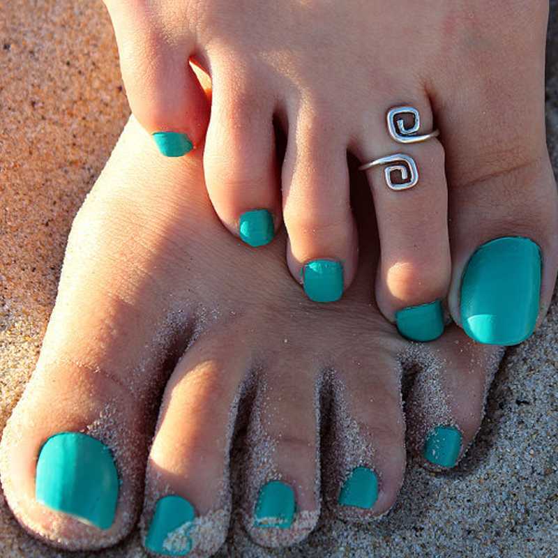 Hot Women Lady Unique Retro Silver Plated Nice Toe Ring Foot Beach Jewelry New Arrival
