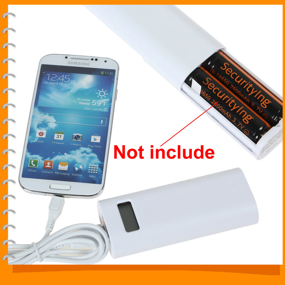 Soshine E4S Phone Power Bank USB Battery Charger 18650 with LCD Display for Li ion Rechargeable