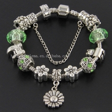 Hot Selling New Type Glass European Bead Bracelets Fits Pandora Style Charm Bracelets Jewelry VRT06