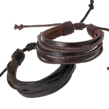 Simple Bangles Wrap Mens Bracelet Charm Genuine Leather Bracelets Bangles Bracelets for Women Bracelet Men Jewelry