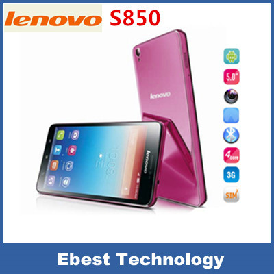 Original Lenovo S850 3G Cell Phone MTK6582 Quad Core Android 4 4 5 IPS Dual Sim