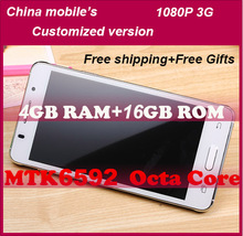 Original China Mobile K900 4GB RAM MTK6592 Octa Core 2.5GHz Smartphone Dual sim 5.0″ 8MP 3300mAh 3G Celular Android mobile phone