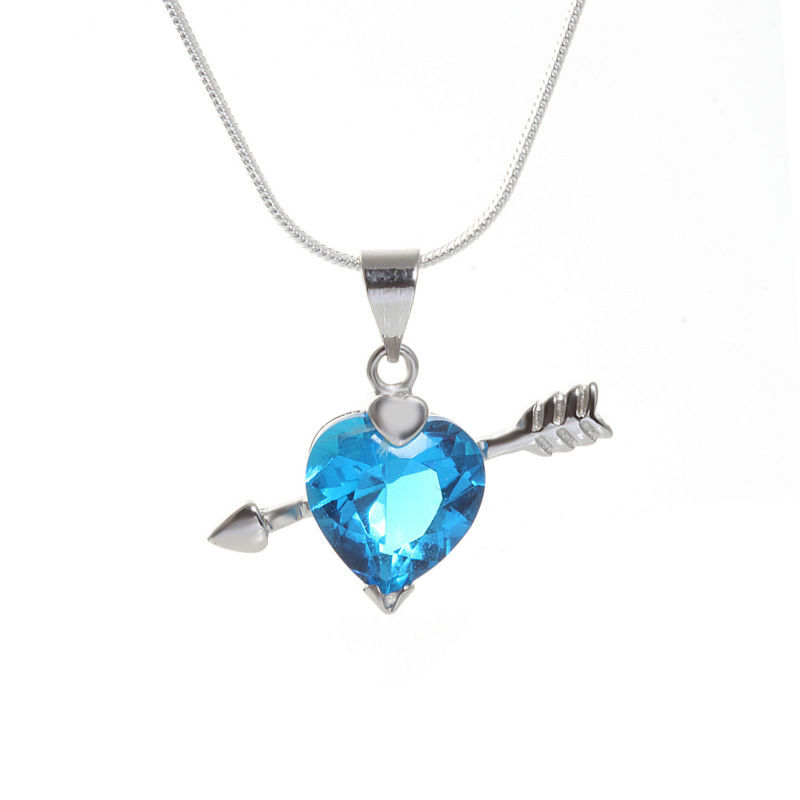 925 sterling silver Cupid pendant jewelry wholesale An arrow through a heart pendant factory 5pcs sell