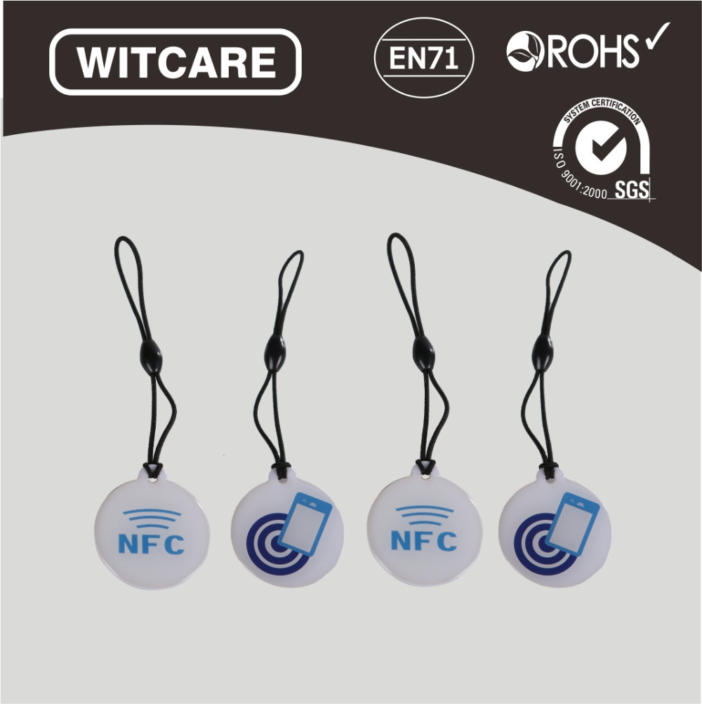 4pcs lot Waterproof nfc sticker M1 tag 13 56MHZ 716 BYTE RFID tag smart card Support