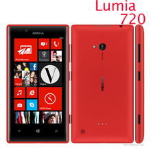 Original nokia lumia 720 Windows Phone 8 Dual-core 4.3″ 1.0 GHz Camera 6.7MP ROM 8GB 3G Cell phone refurbished