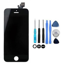 For iPhone 5 White&Black color LCD Display Screen + Touch Digitizer Replacement Assembly- Brand New with tool Free Ship#11000331