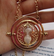 Vintage Style Harry Potter Time Turner Necklace The Golden Snitch Jewelry Popular Antique Gift