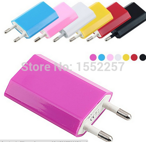High quality EU Charger EU Plug Power Adapter AC Wall Charger USB Output for Apple iPhone