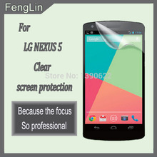 clear screen protector  for LG nexus 5 Google nexus 5 clear screen protective film screen guard with cleaning cloth for gift
