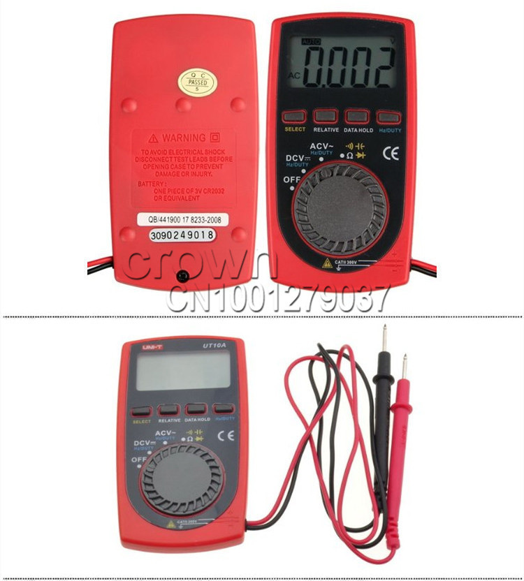 Купить UNI-t ut10a ЖК-цифровой мультиметр ac dc вольт ом емкость Гц ...
