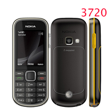 Refurbished Nokia 3720 unlocked Mobile Phone with Russian Keyboard 3720 classic Nokia Cell Phone 2MP Camera freeshipping