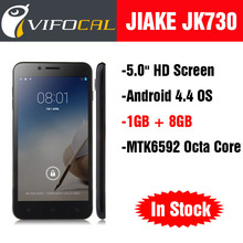 Original JIAKE JK730 Smart Mobile Phone MTK6592 Octa Core 5.0” HD Screen Android 4.4 OS 1GB RAM + 8GB ROM 3G WCDMA Dual SIM GPS