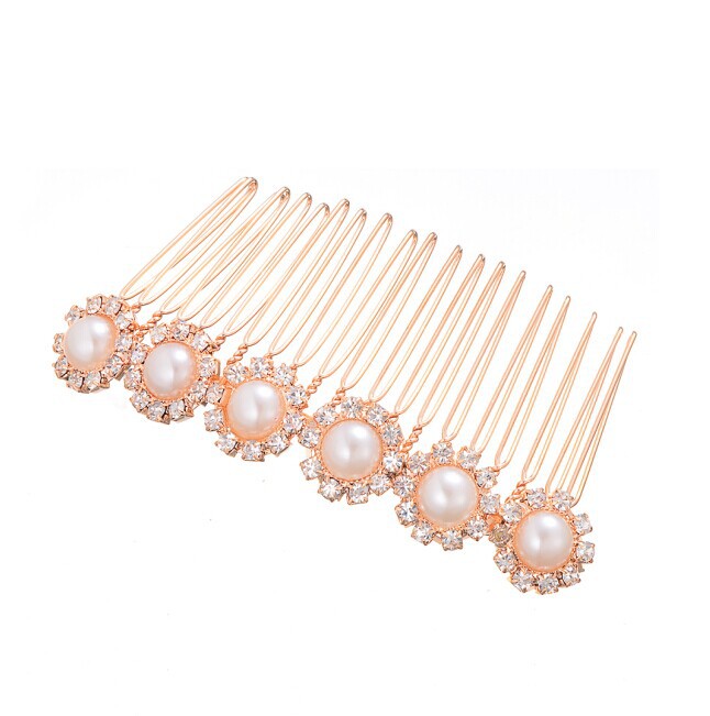 free shipping hot selling Elegant pearl Rhinestone Crystal bridalhair Jewelry Wedding Hair Comb Party Clip Bridal