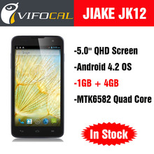 Original JIAKE JK12 Smart Mobile Phones Android 4 2 OS MTK6582 Quad Core 5 0 QHD