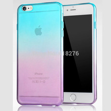 Gradient color Slim 4 7 inch Silicone Cover for iPhone 6 Case 5 5 inch for
