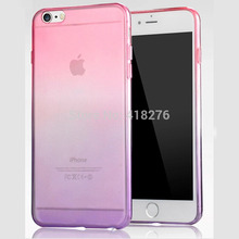Gradient color Slim 4 7 inch Silicone Cover for iPhone 6 Case 5 5 inch for